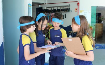 Estudantes assumem papel de fiscais ambientais e incentivam uso consciente da água e energia